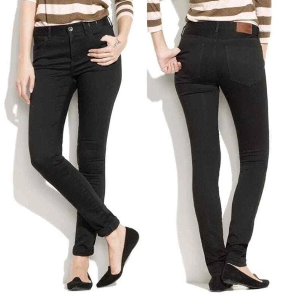 Madewell Women's Jeans 29 Black High Riser Skinny Pockets